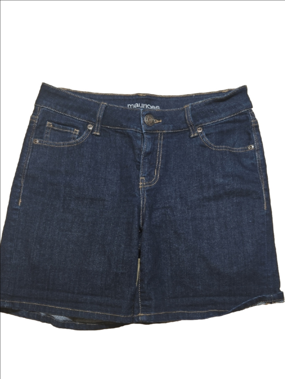 Maurices Dark Indigo Denim Jean Shorts Size 6